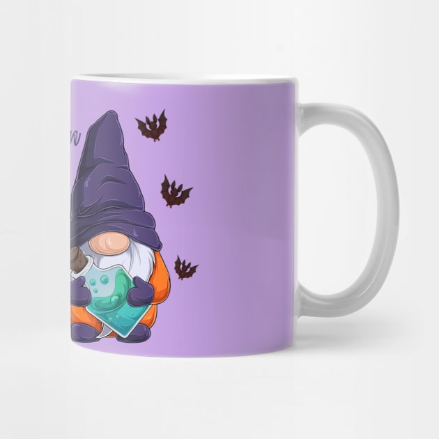 Halloween Cute Gnomes,Disguise,Holding Cauldron Poison,Happy hallowen by Merilinwitch